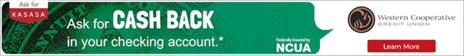 Ask for Cash Back in your checking account. Ask for Kasasa. Federally Insured by NCUA. Learn More